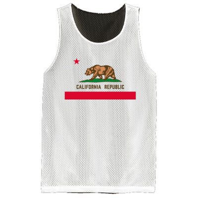 Bear Flag. California Republic State Flag Of California Mesh Reversible Basketball Jersey Tank