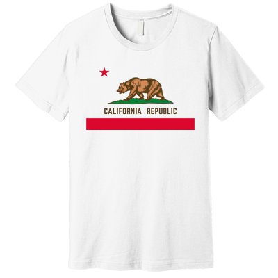 Bear Flag. California Republic State Flag Of California Premium T-Shirt