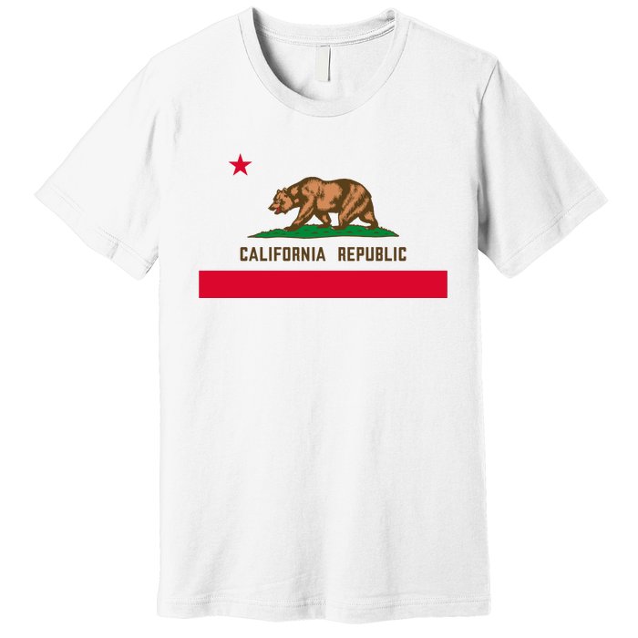 Bear Flag. California Republic State Flag Of California Premium T-Shirt