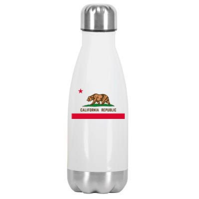 Bear Flag. California Republic State Flag Of California Stainless Steel Insulated Water Bottle