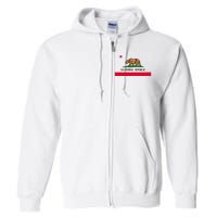 Bear Flag. California Republic State Flag Of California Full Zip Hoodie