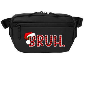 Bruh Funny Christmas Plaid Teens Xmas Pajamas Crossbody Pack