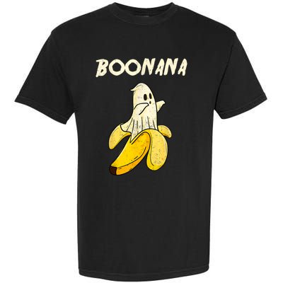 Boonana Funny Cute Banana Ghost Halloween Banana Lover Gifts Garment-Dyed Heavyweight T-Shirt