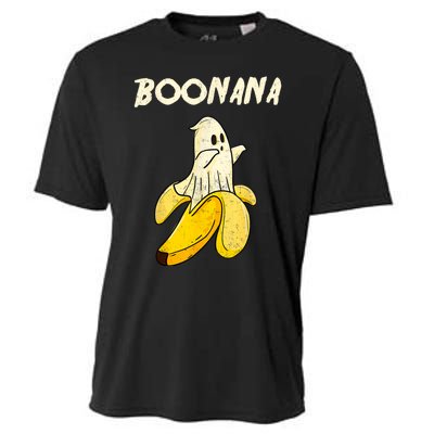 Boonana Funny Cute Banana Ghost Halloween Banana Lover Gifts Cooling Performance Crew T-Shirt