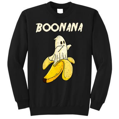 Boonana Funny Cute Banana Ghost Halloween Banana Lover Gifts Sweatshirt