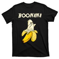 Boonana Funny Cute Banana Ghost Halloween Banana Lover Gifts T-Shirt