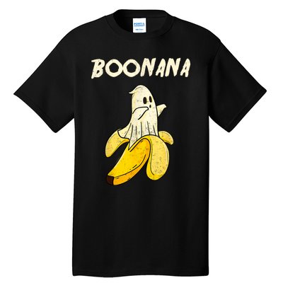 Boonana Funny Cute Banana Ghost Halloween Banana Lover Gifts Tall T-Shirt