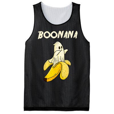 Boonana Funny Cute Banana Ghost Halloween Banana Lover Gifts Mesh Reversible Basketball Jersey Tank