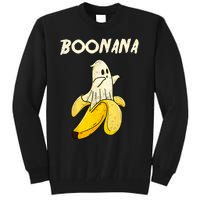 Boonana Funny Cute Banana Ghost Halloween Banana Lover Gifts Tall Sweatshirt