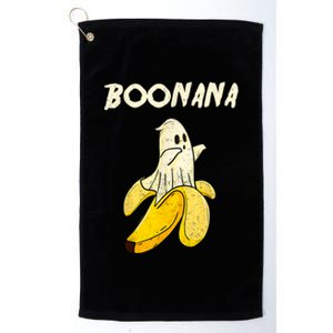 Boonana Funny Cute Banana Ghost Halloween Banana Lover Gifts Platinum Collection Golf Towel