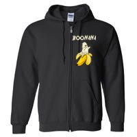 Boonana Funny Cute Banana Ghost Halloween Banana Lover Gifts Full Zip Hoodie