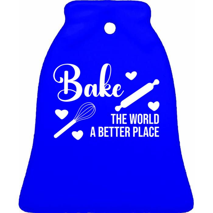 Baking For Change: Make The World A Better Place Kind Baking Cute Gift Ceramic Bell Ornament