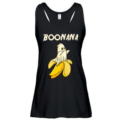 Boonana Funny Cute Banana Ghost Halloween Banana Lover Gifts Ladies Essential Flowy Tank