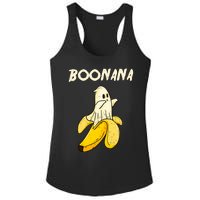 Boonana Funny Cute Banana Ghost Halloween Banana Lover Gifts Ladies PosiCharge Competitor Racerback Tank