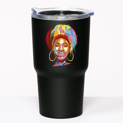 Black Female Color Drip Tumbler