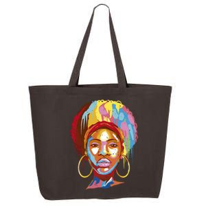 Black Female Color Drip 25L Jumbo Tote