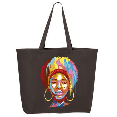 Black Female Color Drip 25L Jumbo Tote