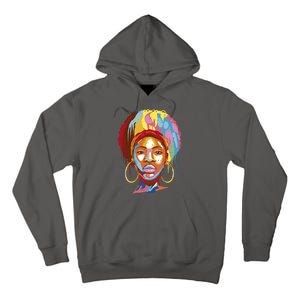 Black Female Color Drip Tall Hoodie