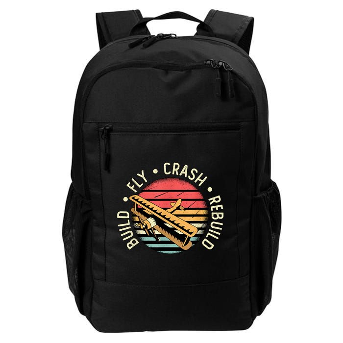 Build Fly Crash Rebuild Model Airplane Pilot Retro RC Plane Backpack