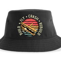 Build Fly Crash Rebuild Model Airplane Pilot Retro RC Plane Sustainable Bucket Hat