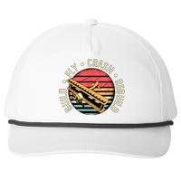 Build Fly Crash Rebuild Model Airplane Pilot Retro RC Plane Snapback Five-Panel Rope Hat