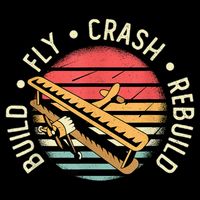 Build Fly Crash Rebuild Model Airplane Pilot Retro RC Plane 7-Panel Snapback Hat