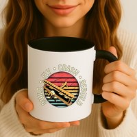 Build Fly Crash Rebuild Model Airplane Pilot Retro RC Plane Mug