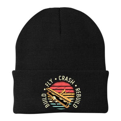 Build Fly Crash Rebuild Model Airplane Pilot Retro RC Plane Beanie