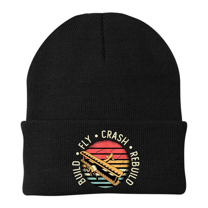 Build Fly Crash Rebuild Model Airplane Pilot Retro RC Plane Beanie