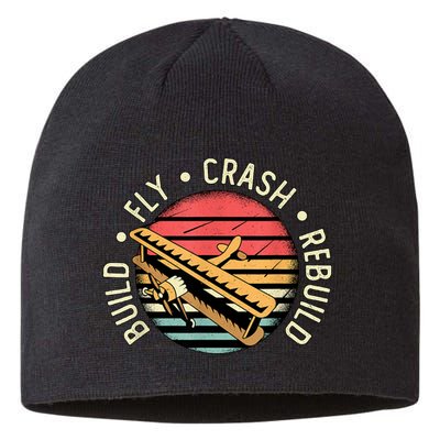 Build Fly Crash Rebuild Model Airplane Pilot Retro RC Plane Sustainable Beanie