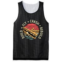 Build Fly Crash Rebuild Model Airplane Pilot Retro RC Plane Mesh Reversible Basketball Jersey Tank