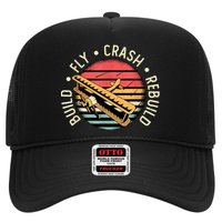 Build Fly Crash Rebuild Model Airplane Pilot Retro RC Plane Trucker Hat