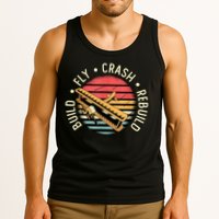 Build Fly Crash Rebuild Model Airplane Pilot Retro RC Plane Tank Top