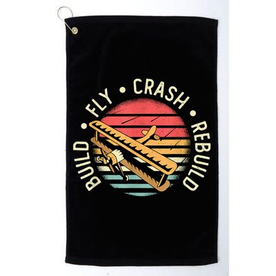 Build Fly Crash Rebuild Model Airplane Pilot Retro RC Plane Golf Towel