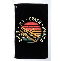 Build Fly Crash Rebuild Model Airplane Pilot Retro RC Plane Golf Towel