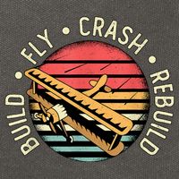 Build Fly Crash Rebuild Model Airplane Pilot Retro RC Plane Cotton Canvas Backpack