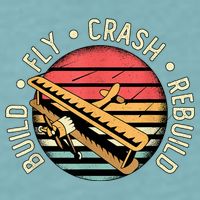 Build Fly Crash Rebuild Model Airplane Pilot Retro RC Plane Sueded Cloud Jersey T-Shirt