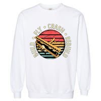Build Fly Crash Rebuild Model Airplane Pilot Retro RC Plane Garment-Dyed Sweatshirt