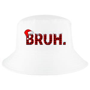 Bruh Funny Christmas Plaid Teens Xmas Pajamas Cool Comfort Performance Bucket Hat