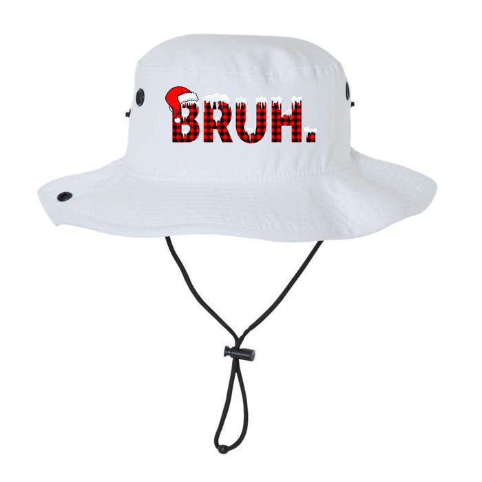 Bruh Funny Christmas Plaid Teens Xmas Pajamas Legacy Cool Fit Booney Bucket Hat