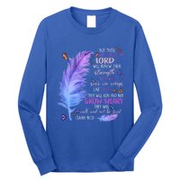 Butterfly Feather Christian Quote Bible Verse Religious Gift Long Sleeve Shirt