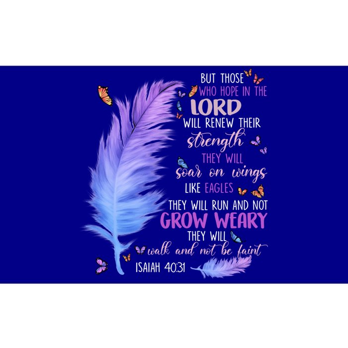 Butterfly Feather Christian Quote Bible Verse Religious Gift Bumper Sticker