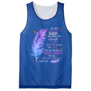 Butterfly Feather Christian Quote Bible Verse Religious Gift Mesh Reversible Basketball Jersey Tank