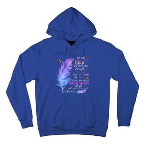 Butterfly Feather Christian Quote Bible Verse Religious Gift Tall Hoodie