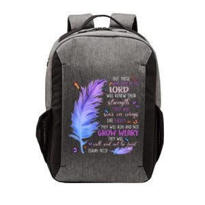 Butterfly Feather Christian Quote Bible Verse Religious Gift Vector Backpack