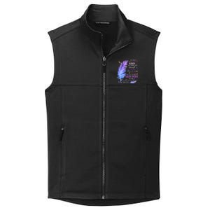 Butterfly Feather Christian Quote Bible Verse Religious Gift Collective Smooth Fleece Vest