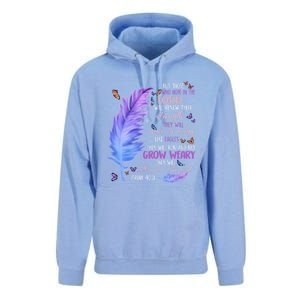 Butterfly Feather Christian Quote Bible Verse Religious Gift Unisex Surf Hoodie