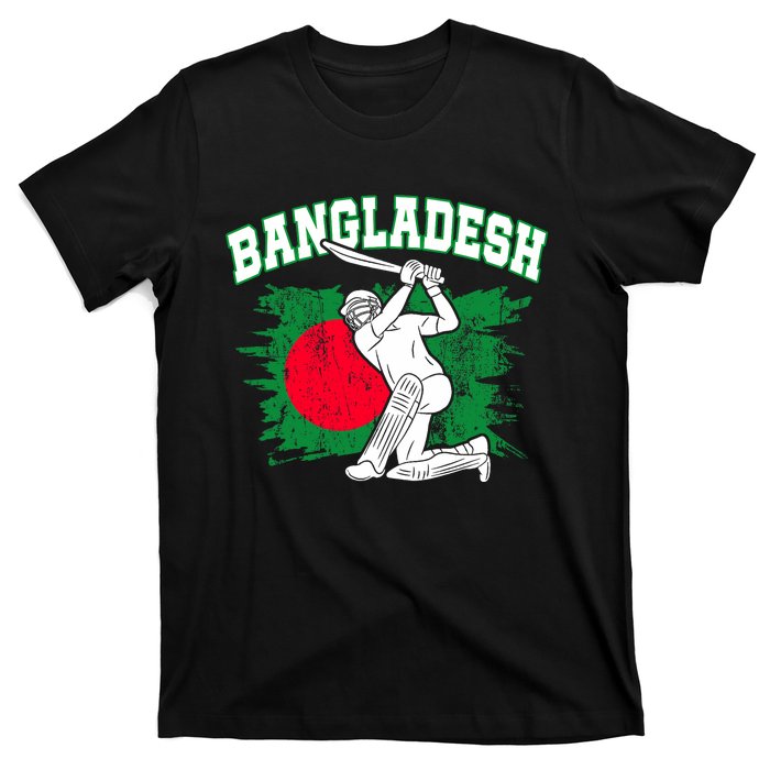 Bangladesh Flag Cricket 2024 Fans Player Coach Bangladeshi Trendy T-Shirt