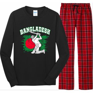 Bangladesh Flag Cricket 2024 Fans Player Coach Bangladeshi Trendy Long Sleeve Pajama Set