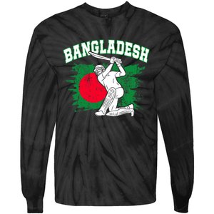 Bangladesh Flag Cricket 2024 Fans Player Coach Bangladeshi Trendy Tie-Dye Long Sleeve Shirt